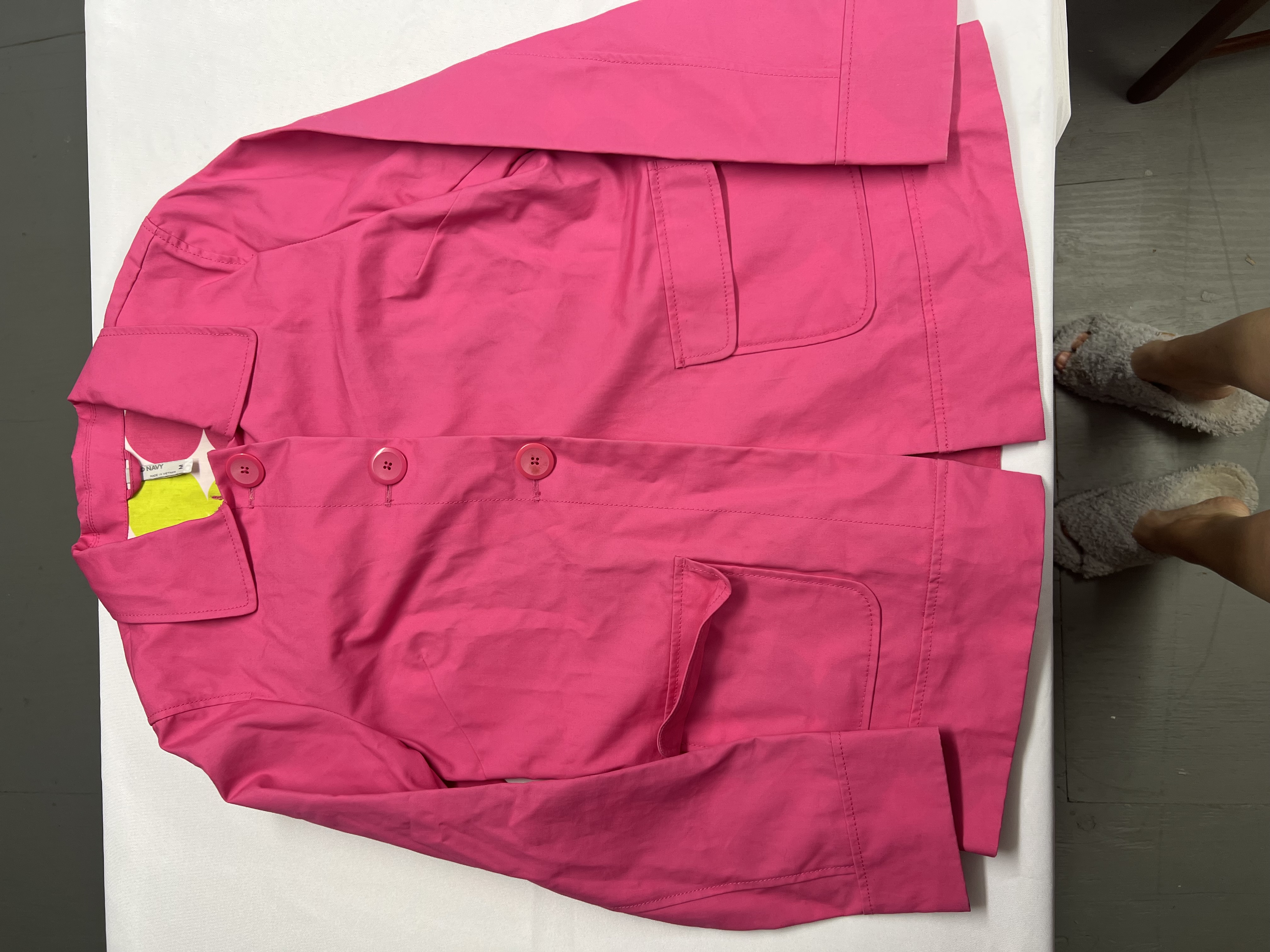 2009 Y2K Old Navy Pink Rain Coat 